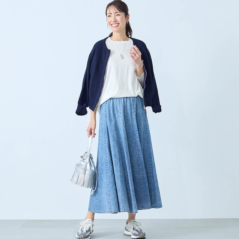 モデル身長173cm／M　※カットソーのみ着用