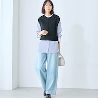 モデル身長169cm／M　※ベストのみ着用