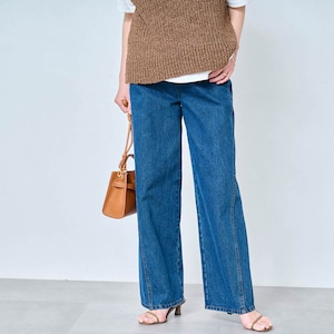 【ロウイング/Rowing】オトナワイドデニム【プチ・トールサイズあり】 【「mi-mollet」に掲載されました(PR)】