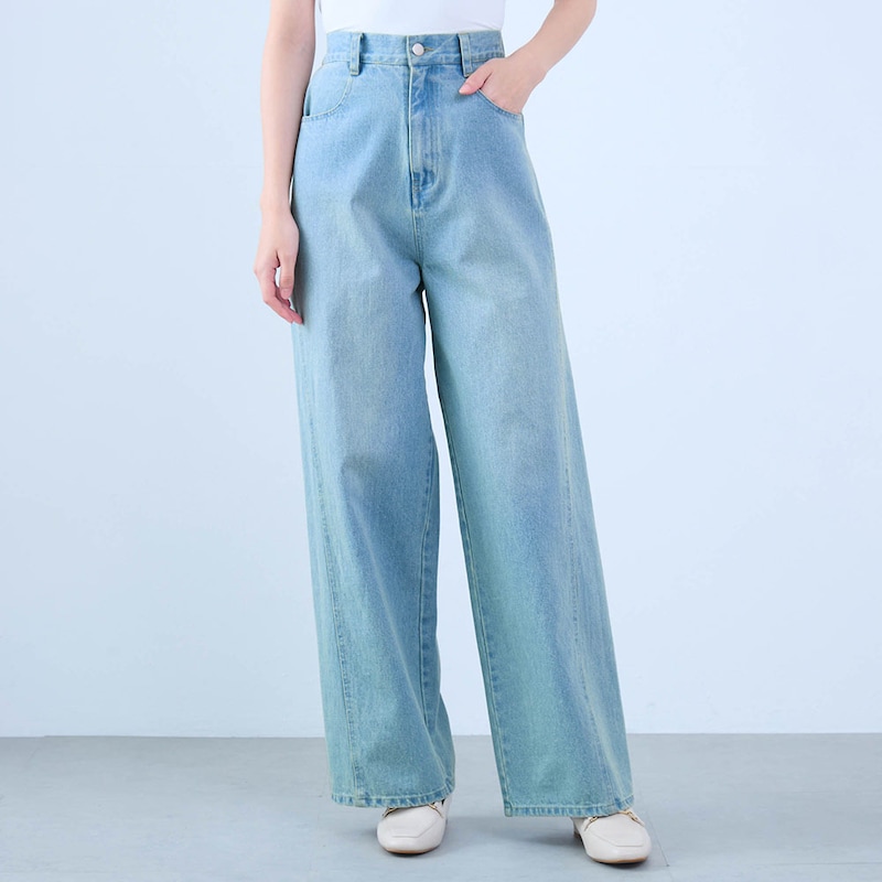 モデル身長168cm／M ※写真は撮影用のため股下+6cmになります。