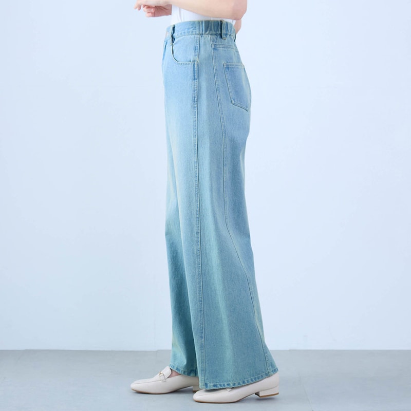 モデル身長168cm／M ※写真は撮影用のため股下+6cmになります。