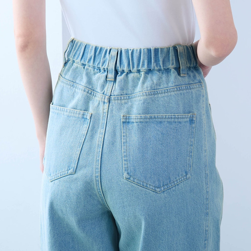 ウエストは後ろゴムではきやすく着心地ラクちん