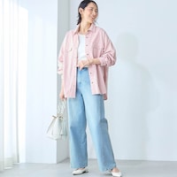 モデル身長168cm／M ※写真は撮影用のため股下+6cmになります。
