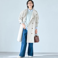 モデル身長168cm／M ※写真は撮影用のため股下+6cmになります。