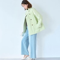 モデル身長168cm／M ※写真は撮影用のため股下+6cmになります。