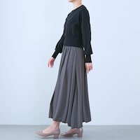 モデル身長168cm／M ※写真は撮影用のため身丈+6cmになります。