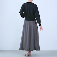 モデル身長168cm／M ※写真は撮影用のため身丈+6cmになります。