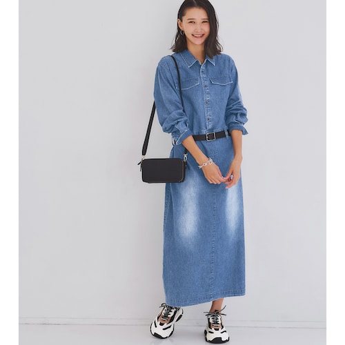 コットンカジュアルワンピース