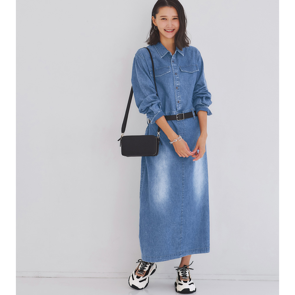 【ロウイング/Rowing】コットンカジュアルワンピース