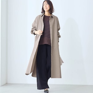 モデル身長169cm／M ※写真は撮影用のため着丈+6cmになります。