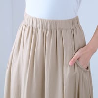 ウエストは総ゴムではきやすく着心地ラクちん