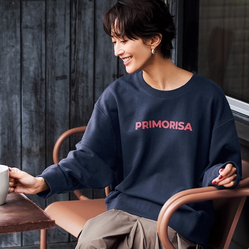 コットン裏毛ロゴスウェット