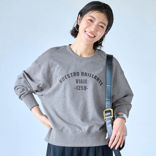 コットン裏毛ロゴスウェット