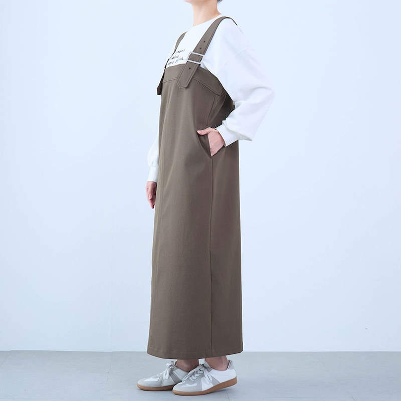 モデル身長168cm／M ※写真は撮影用のため着丈+6cmになります。