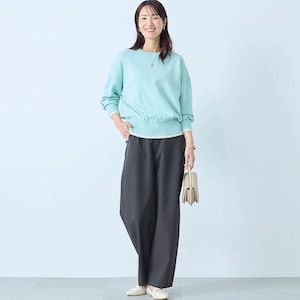 モデル身長173cm／M ※写真は撮影用のため股下+6cmになります。