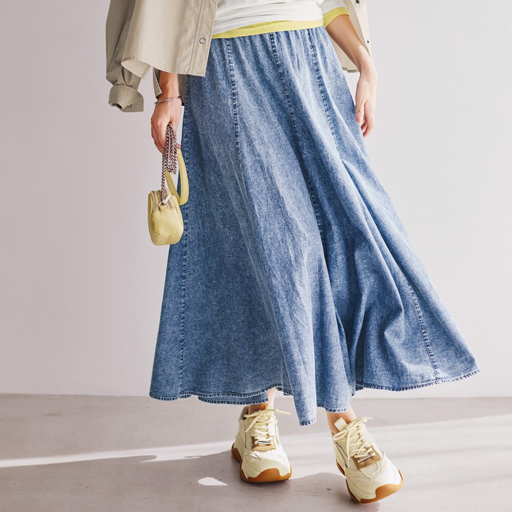 【ロウイング/Rowing】【4月17日再値下げ】 コットンデニムスカート