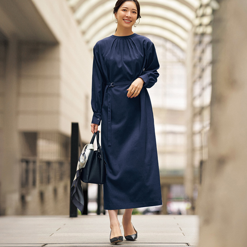 【スタイルノート/StyleNote】【4月9日セール追加】 着やすい!フロントファスナーワンピース