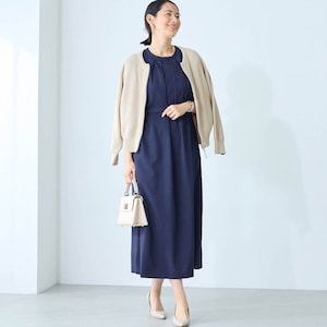 モデル身長168cm／M ※写真は撮影用のため着丈+6cmになります。