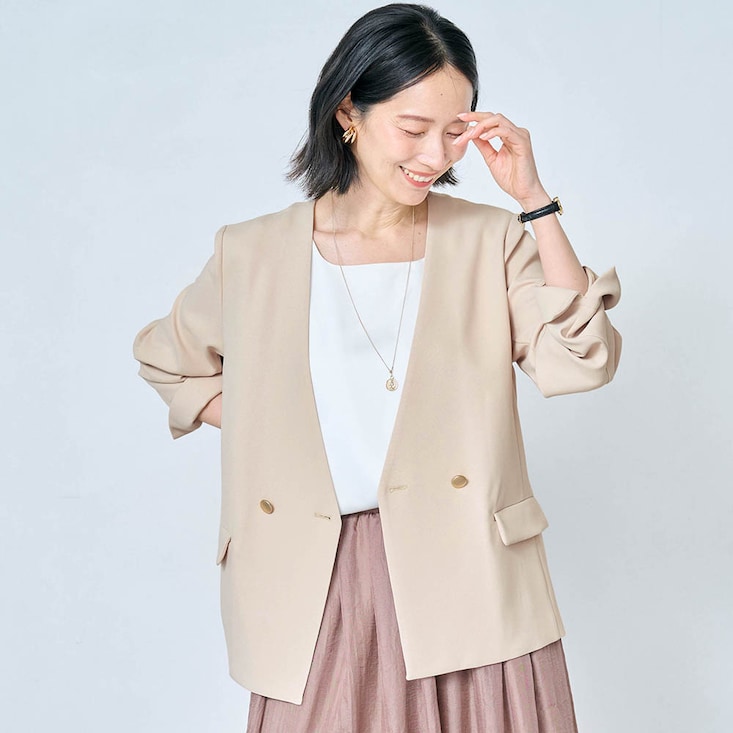 【カセット服】ジャケット【UVケア・洗濯機OK】 【「CLASSY. Online」に掲載されました(PR)】