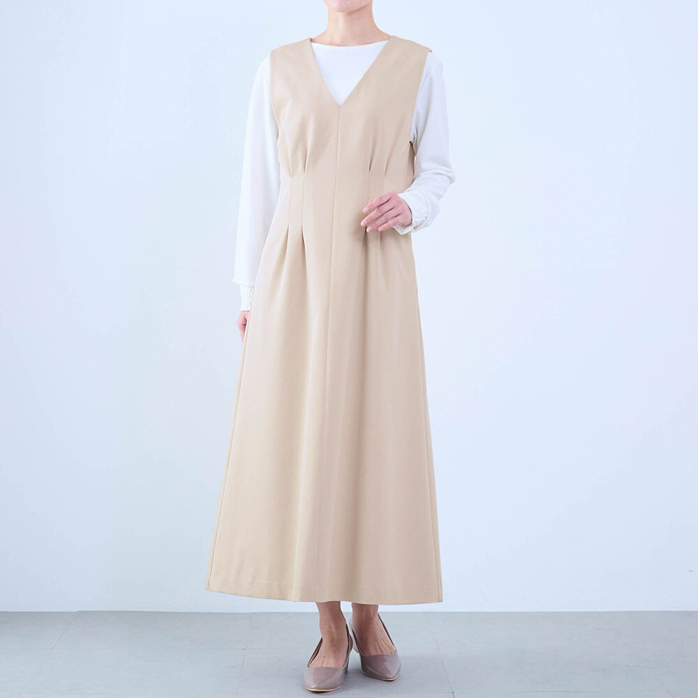 モデル身長168cm／M ※写真は撮影用のため身丈+6cmになります。