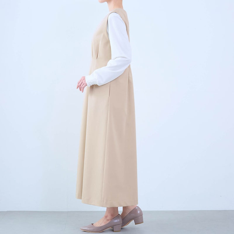 モデル身長168cm／M ※写真は撮影用のため身丈+6cmになります。