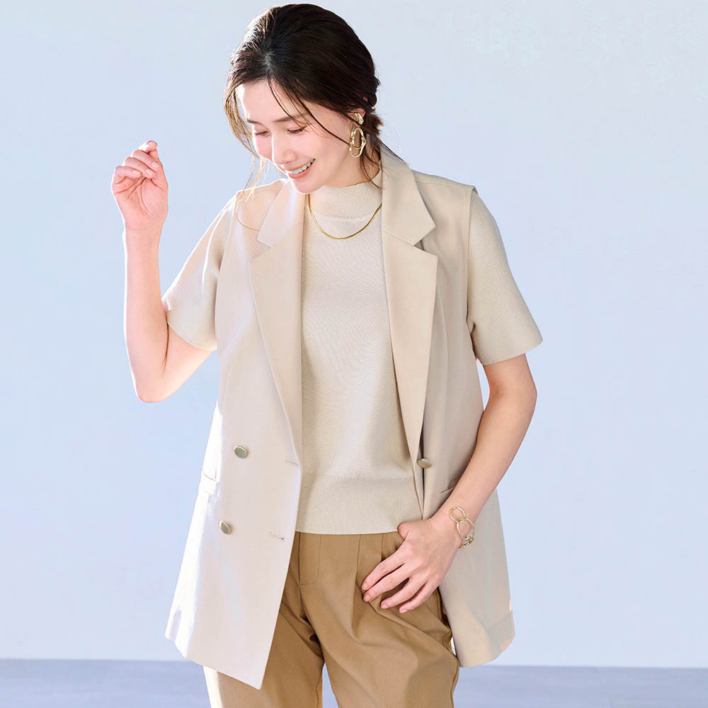 【カセット服】ジレ【UVケア・洗濯機OK】 【「CLASSY. Online」に掲載されました(PR)】 【カセット服】ジレ【UVケア・洗濯機OK】 【「CLASSY. Online」に掲載されました(PR)】