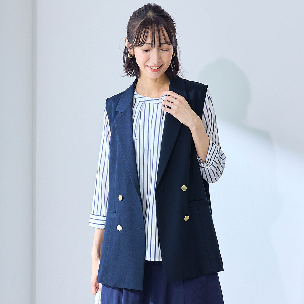 【カセット服】ジレ【UVケア・洗濯機OK】 【「CLASSY. Online」に掲載されました(PR)】 【カセット服】ジレ【UVケア・洗濯機OK】 【「CLASSY. Online」に掲載されました(PR)】