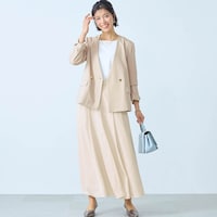 モデル身長168cm／M ※写真は撮影用のため総丈+6cmになります。