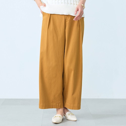 ワイドクロップドパンツ