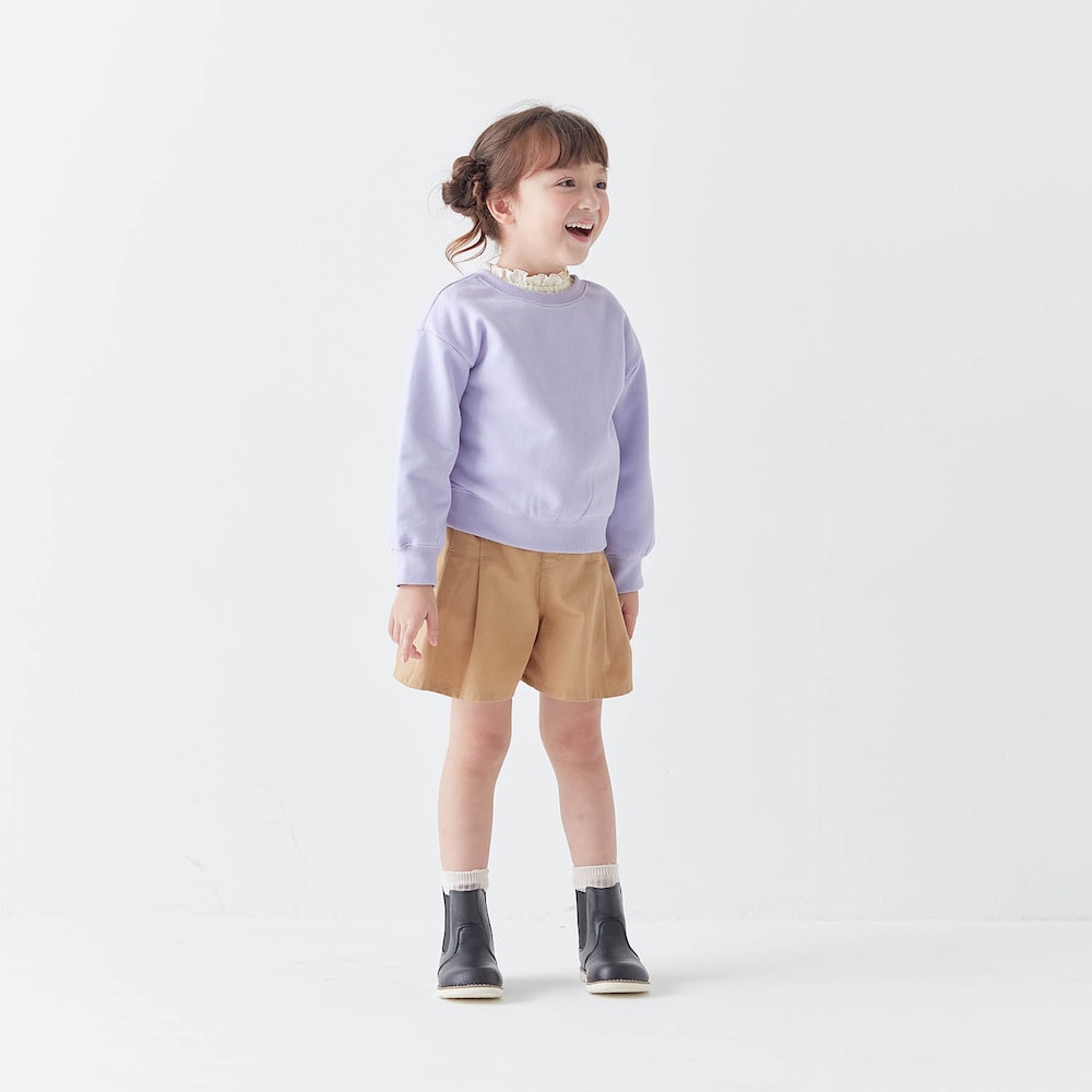 ラベンダー／モデル身長113cm・110サイズ着用