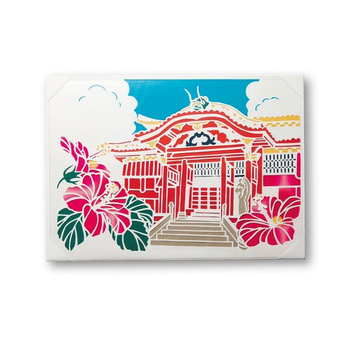 【クリアランス】【1回のみお届け】[よみがえる城] 旅する気分で楽しむ白い切り絵手作りキット