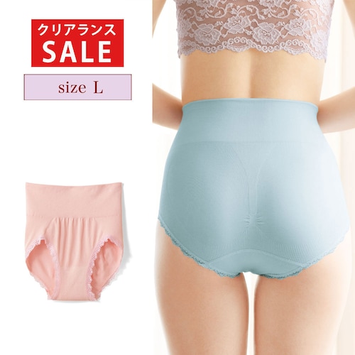 【クリアランス】【1回のみお届け】[ソフトピンク][Lサイズ] ソフトフィット成型ショーツ