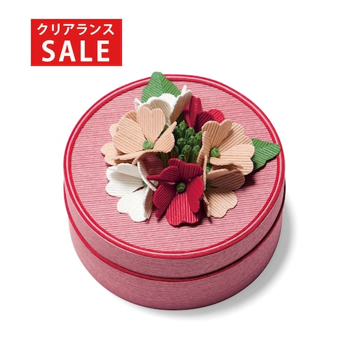 【クリアランス】【1回のみお届け】[バーベナ] クラフトテープで作るお花の小箱手作りキット