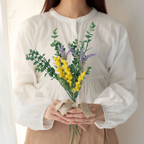 【クリアランス】【1回のみお届け】[黄色と紫のスワッグ] アーティフィシャルフラワーで作るリース＆スワッグ手作りキット