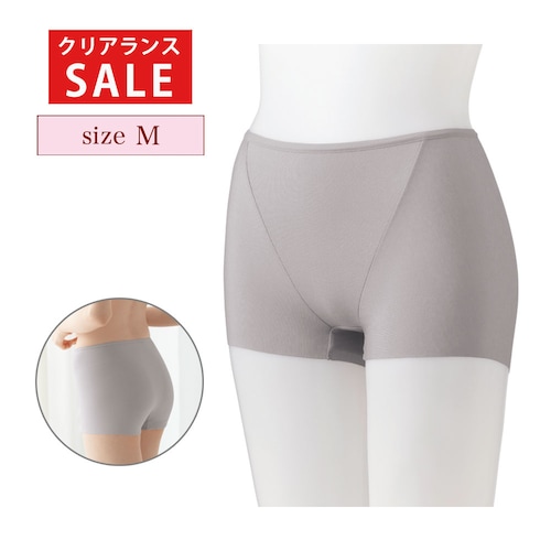 【クリアランス】【1回のみお届け】[グレー][Mサイズ] すっきりフィットショーツ（一分丈）