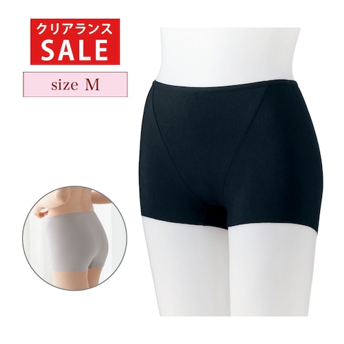 【クリアランス】【1回のみお届け】[ブラック][Mサイズ] すっきりフィットショーツ（一分丈）