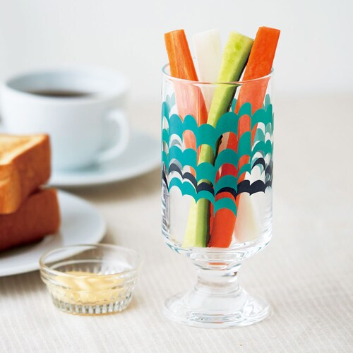 【クリアランス】【1回のみお届け】[波] 「竹久夢二」大正モダンあふれるレトロ調グラス