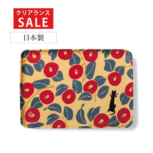 【クリアランス】【1回のみお届け】[つばきとねこ] 「竹久夢二」大正モダンあふれるレトロ調トレイ