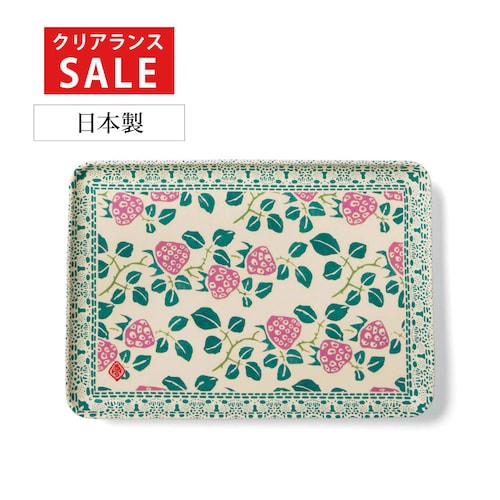 【クリアランス】【1回のみお届け】[いちご] 「竹久夢二」大正モダンあふれるレトロ調トレイ