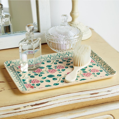 【クリアランス】【1回のみお届け】[いちご] 「竹久夢二」大正モダンあふれるレトロ調トレイ