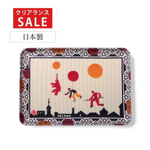 【クリアランス】【1回のみお届け】[バルーン] 「竹久夢二」大正モダンあふれるレトロ調トレイ