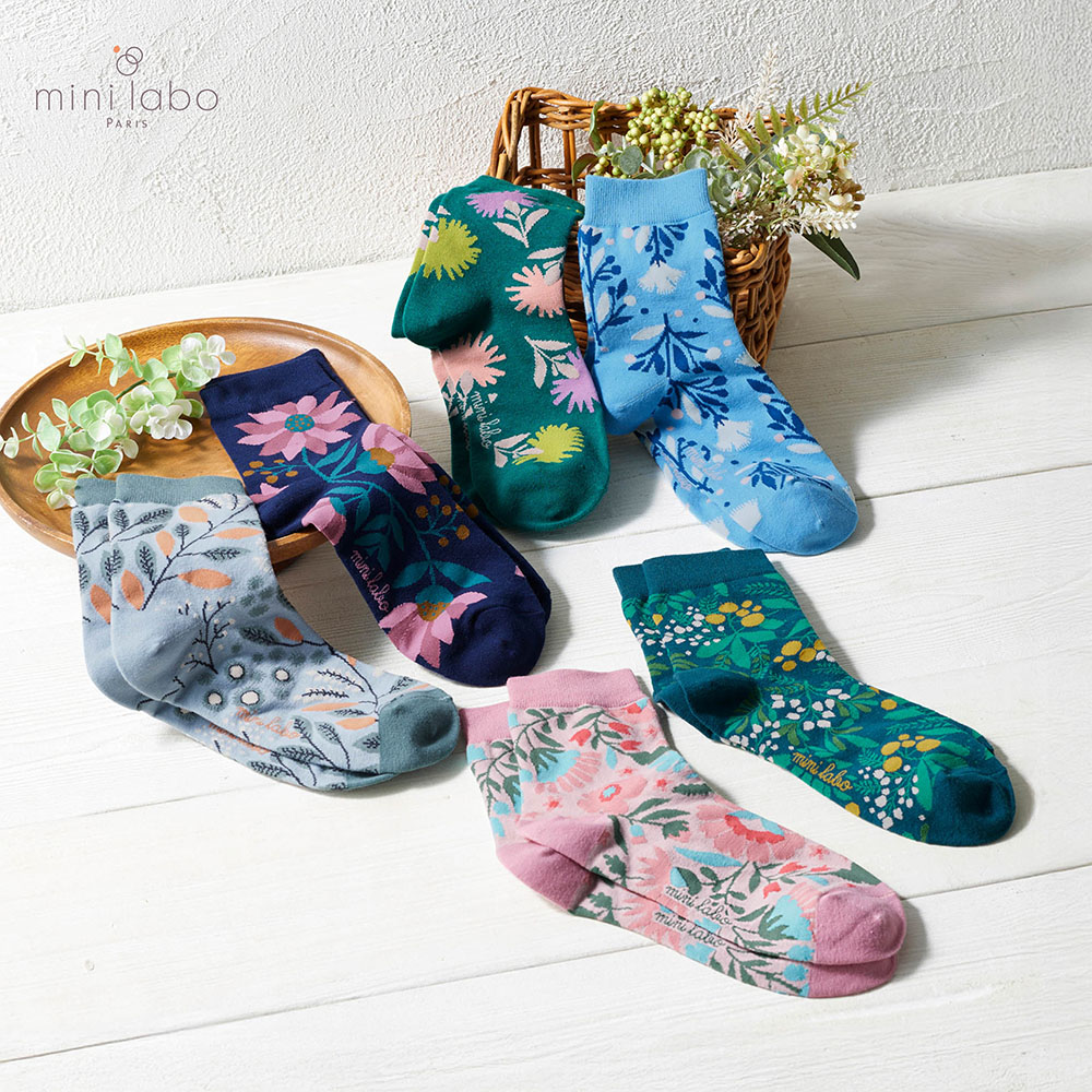 ショート丈ソックス2柄セット 「ミニラボ」(ミニラボ/mini labo) ショート丈ソックス2柄セット 「ミニラボ」(ミニラボ/mini labo)