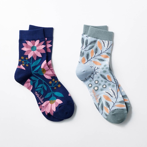 ショート丈ソックス2柄セット 「ミニラボ」