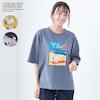 【ピーナッツ/PEANUTS】汗ジミが目立ちにくいプリントTシャツ「スヌーピー」