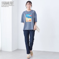 モデル身長165cm／M　チャコール着用