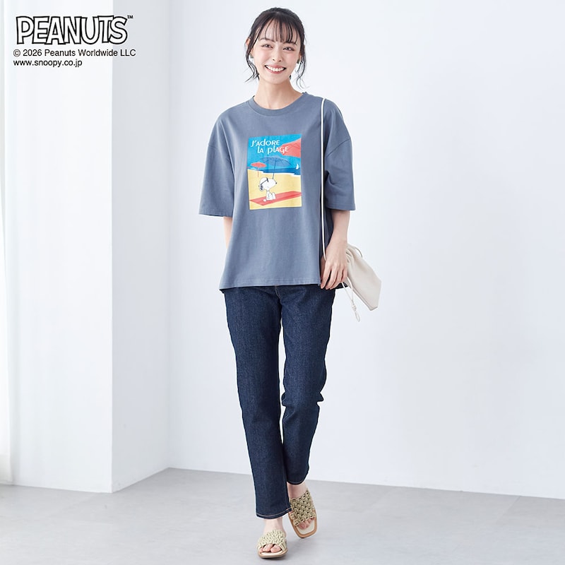 モデル身長165cm／M　チャコール着用