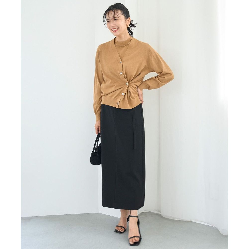 【オンワード樫山】【UNFILO/アンフィーロ】ウールライク Iラインスカート 【オンワード樫山】【UNFILO/アンフィーロ】ウールライク Iラインスカート