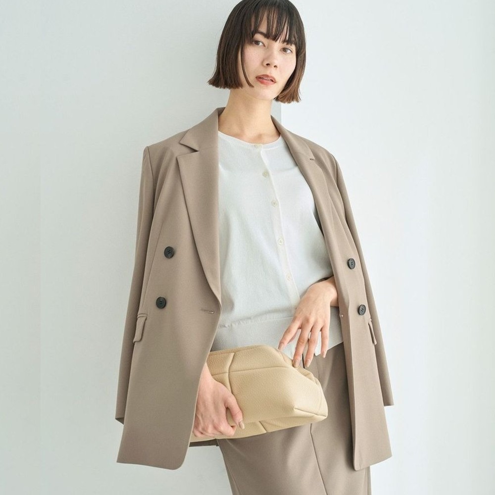 【オンワード樫山】【UNFILO/アンフィーロ】ウールライク ダブルブレスト ジャケット