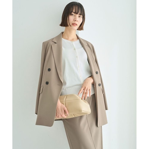 【UNFILO／アンフィーロ】ウールライク ダブルブレスト ジャケット