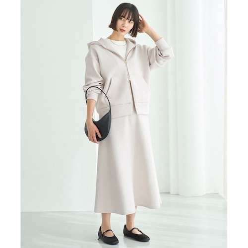 【UNFILO／アンフィーロ】BEAUTY FORM JERSEY セミフレアスカート